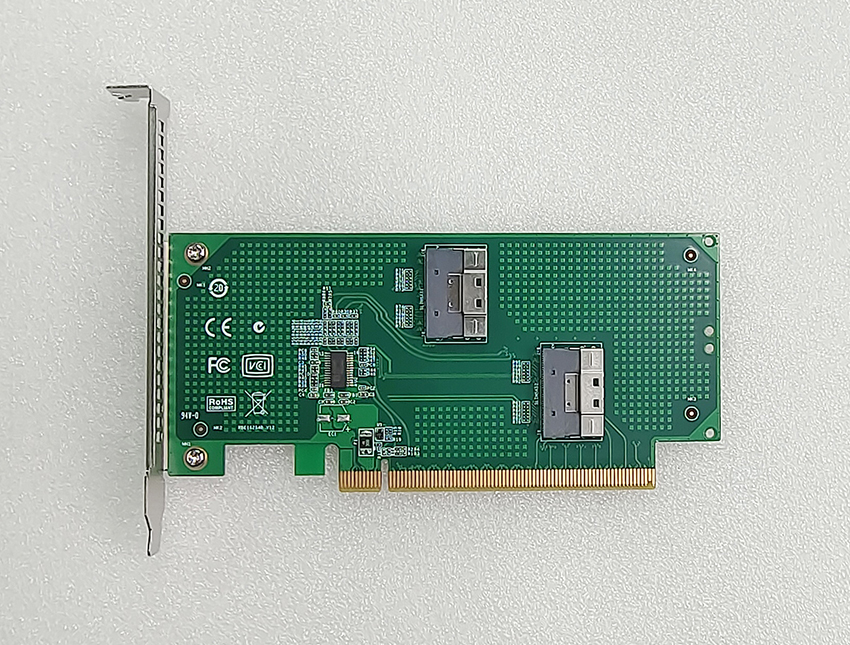 PCIe x16 to 2*8654-8i 162P54B